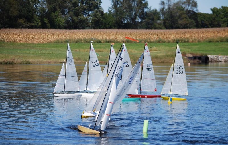 RC sailing Star boats. Photo courtesy of Judy Bonanno RC sailing Star boats. Photo courtesy of Judy Bonanno