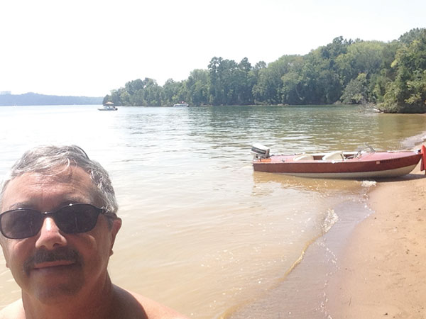 Richard Wahl in Tennessee on the day of the solar eclipse.