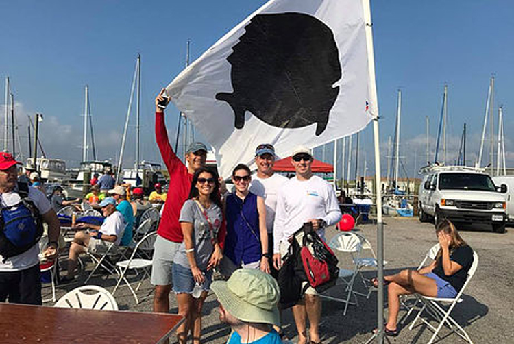 Richmond, VA, contingent at the post race party.