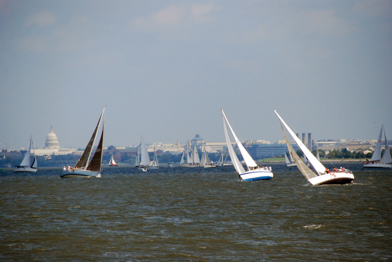 sailboat Washington DC monuments