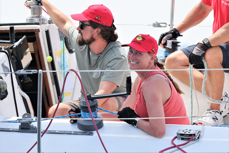 red hats on sailors