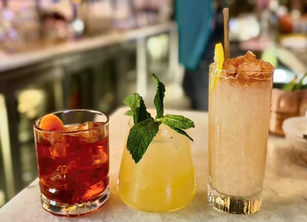 three attractive mixed drinks available in Annapolis