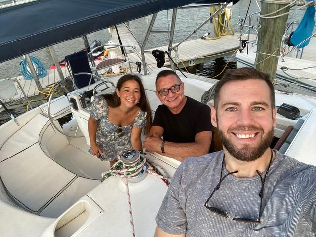 sailing with friends and family