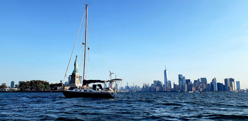 singlehanded circumnavigation statue of liberty