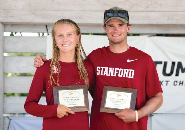 Stanford sailors Thomas Sitzman and Callie Hammond