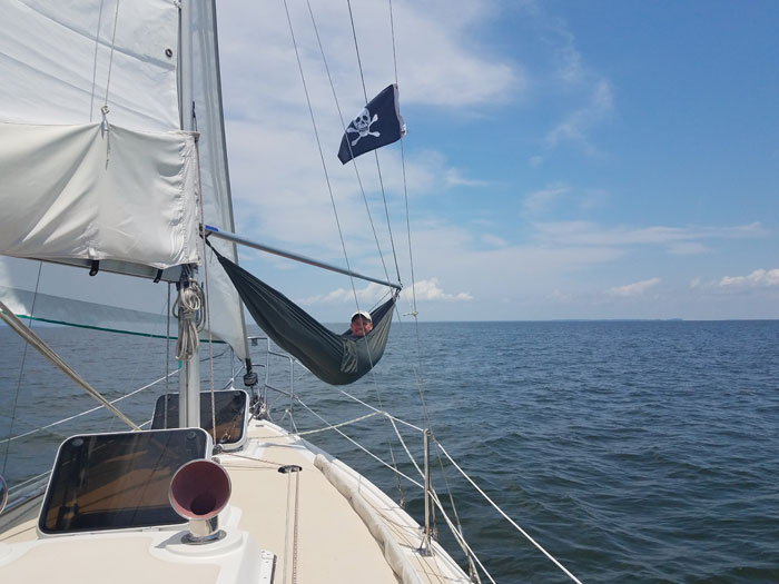 Hammock on Bow