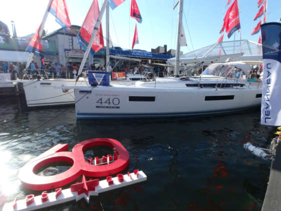 Jeanneau, who is celebrating its 60th anniversary, won the Best in Show for the booth at the U.S. Sailboat Show 2017