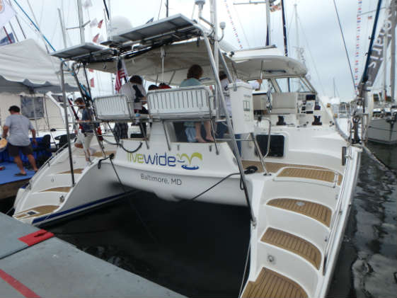 &quot;Live Wide&quot; seemed to be the theme for the show with a record number of multihulls.