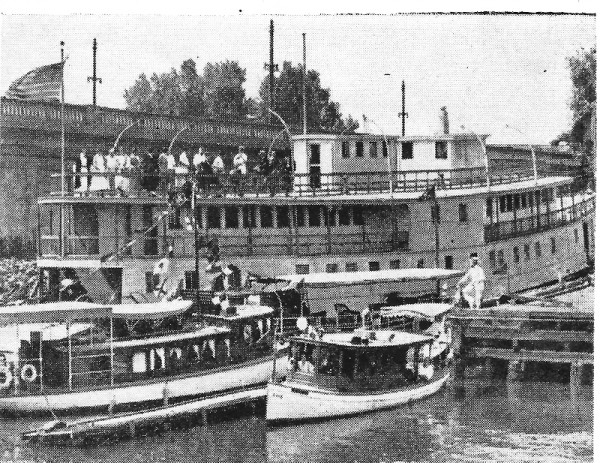 Violet, the former yacht of President Grover Cleveland, acted as a floating clubhouse for the Maryland Yacht Club in the early 1920s.