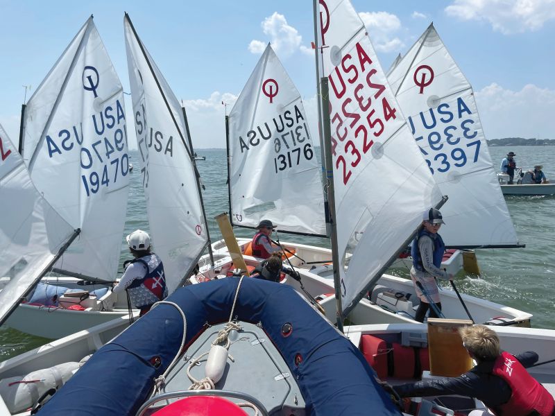 junior sailboat racing
