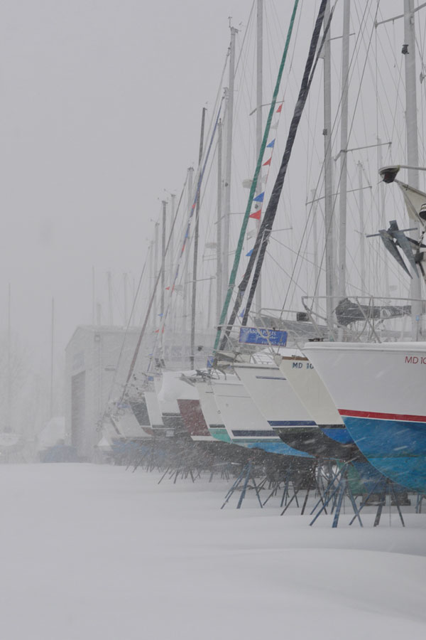 Is your boat on the hard for the winter? Photo by Al Schreitmueller