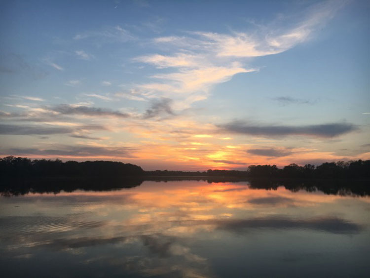 A Wye River sunset