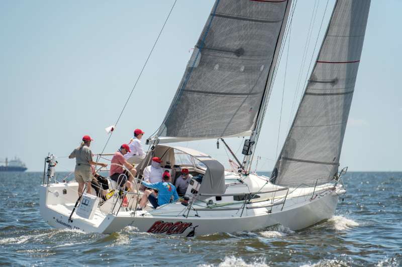 Chesapeake Bay sailing racing action