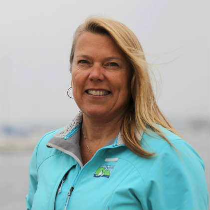 Dawn Riley, former America's Cup and Volvo Ocean Race competitor and exec. director of Oakliff Sailing.