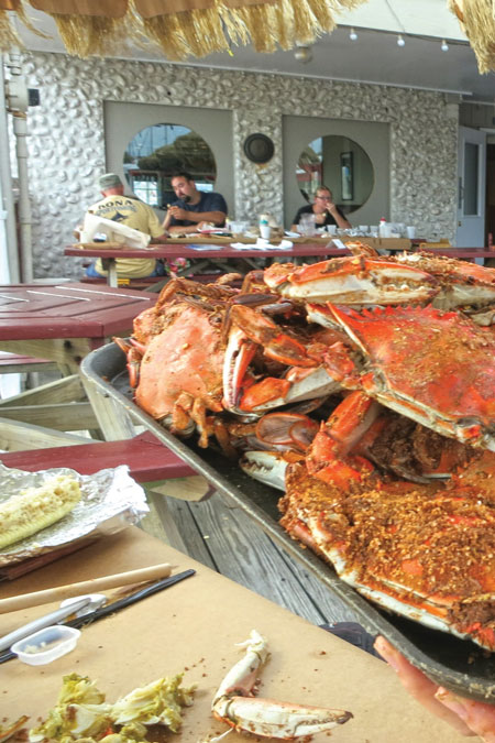 Fresh crabs in Rock Hall, next door to Swan Creek