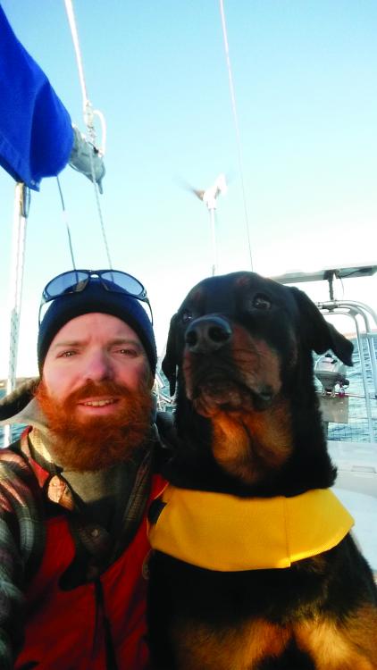 Sean and his crew aboard their boat