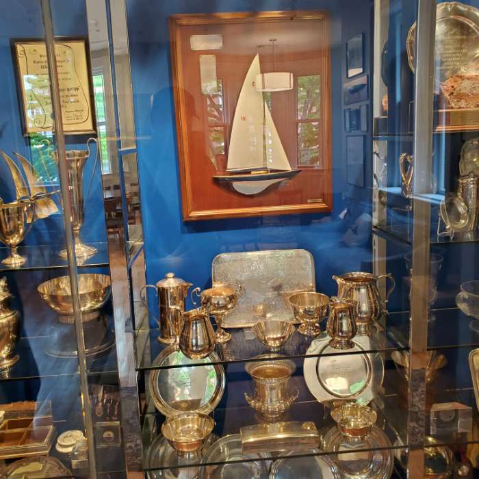 trophy case sailing museum