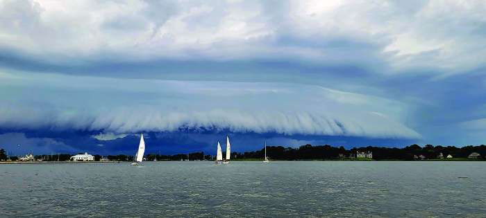 Solomons storm cloud photo sailing