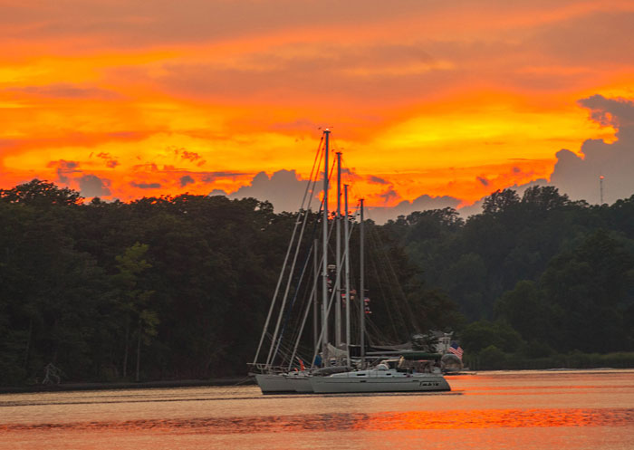 sunset sail tour wilmington nc