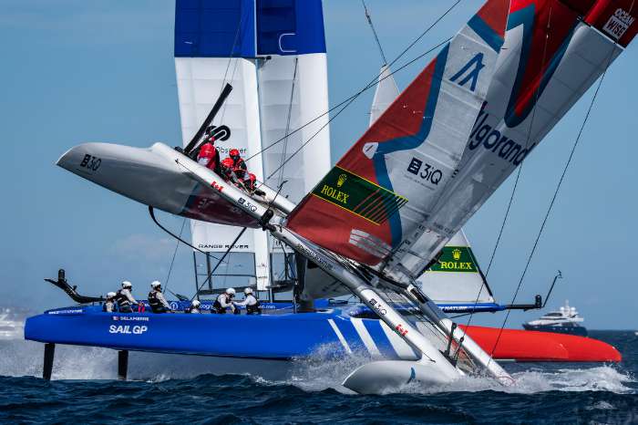 sailgp racing action