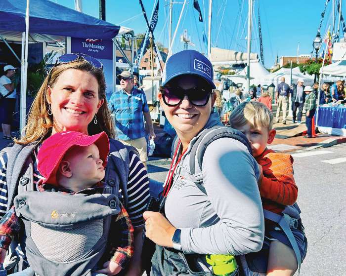 kids at sailboat show