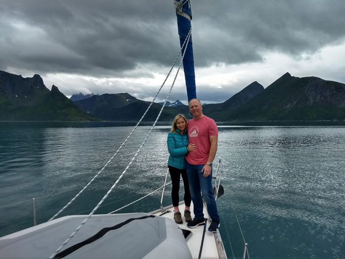 Sailing near the Arctic Circle