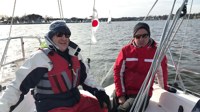 Sailing in winter with a PFD