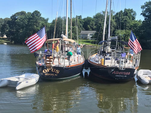 Bristol sister ships rafted Whitehall Bay