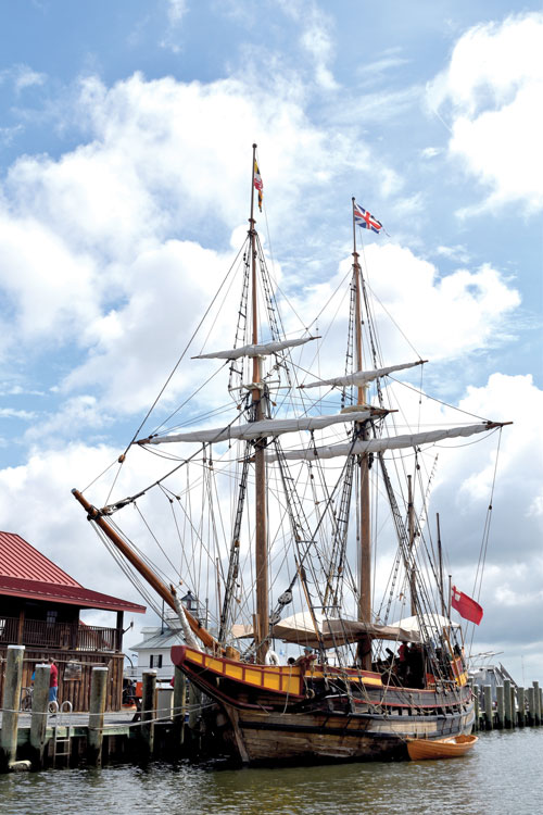 Maryland Dove Docked at Chesapeake Bay Maritime Museum in Saint Michaels