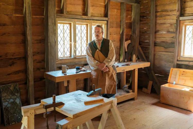 Carpentry shop london town south river chesapeake 