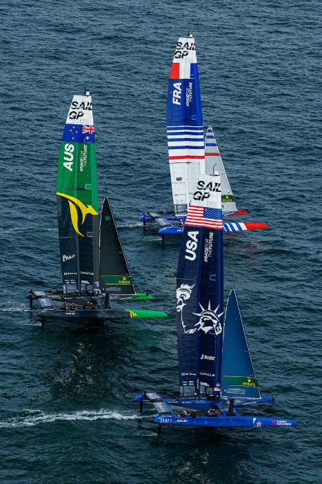 sailgp catamaran racing sailing