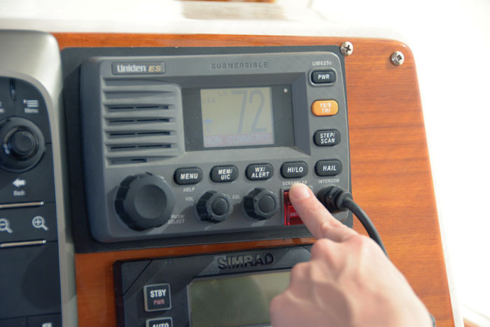 VHF radio with DSC capability is important for offshore sailing