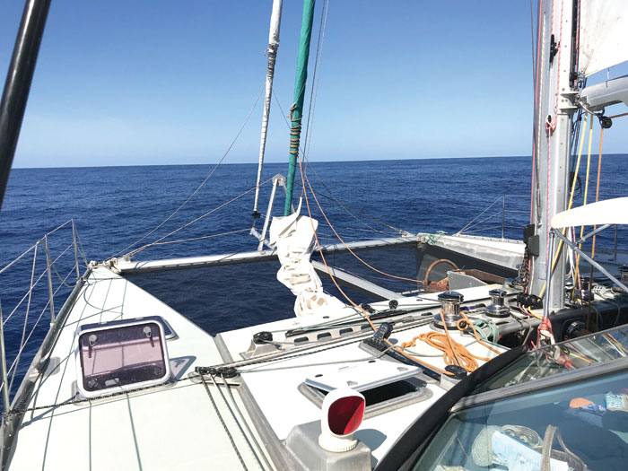The 62-foot Chesapeake Bay catamaran Elcie