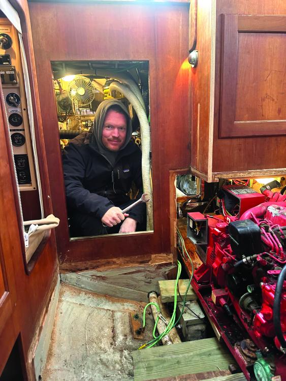 rutherford sailboat engine work