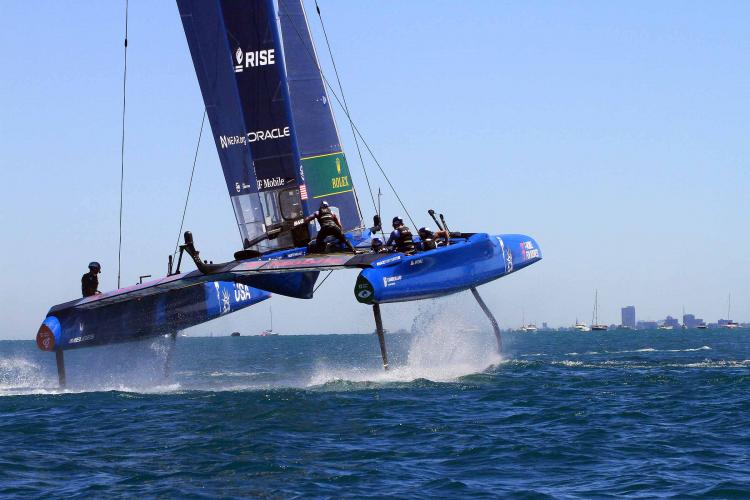 Sailgp racing catamaran