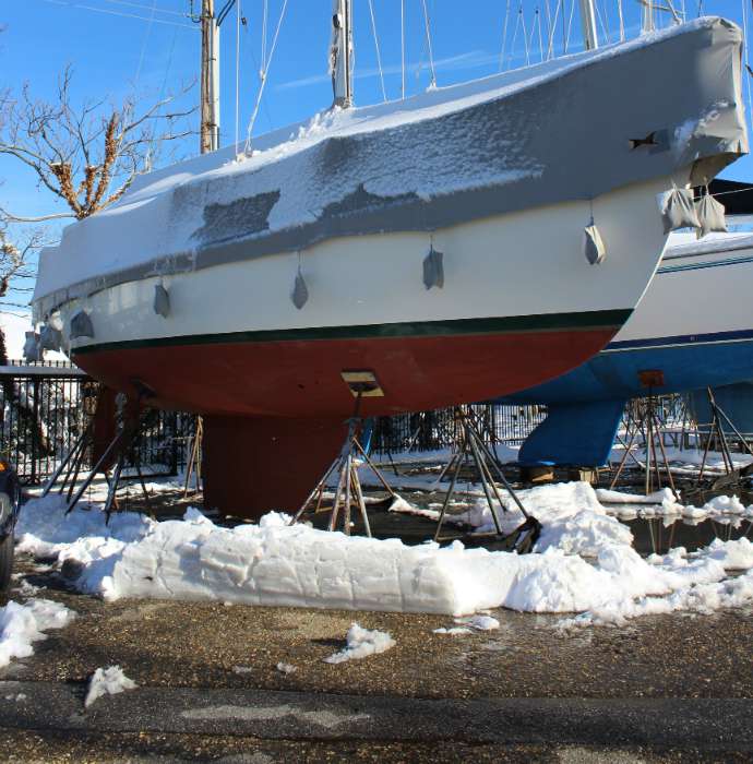 winter sailboat cover