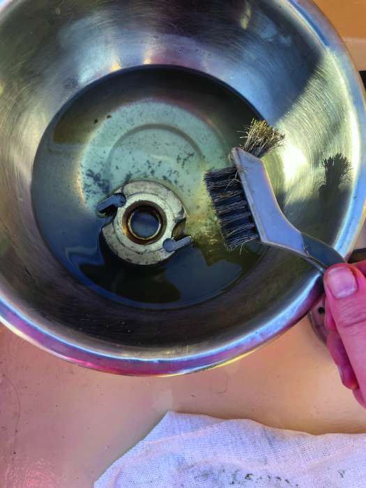 sailing winch cleaning