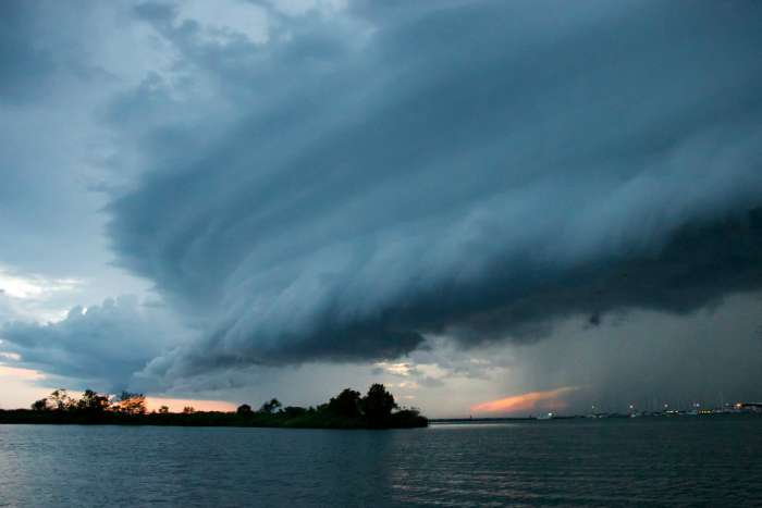 Storm cloud rock hall maryland chesapeake