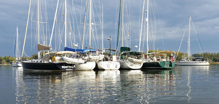 Maryland Yacht Club Fall Cruising Raftup by Kathy Wright