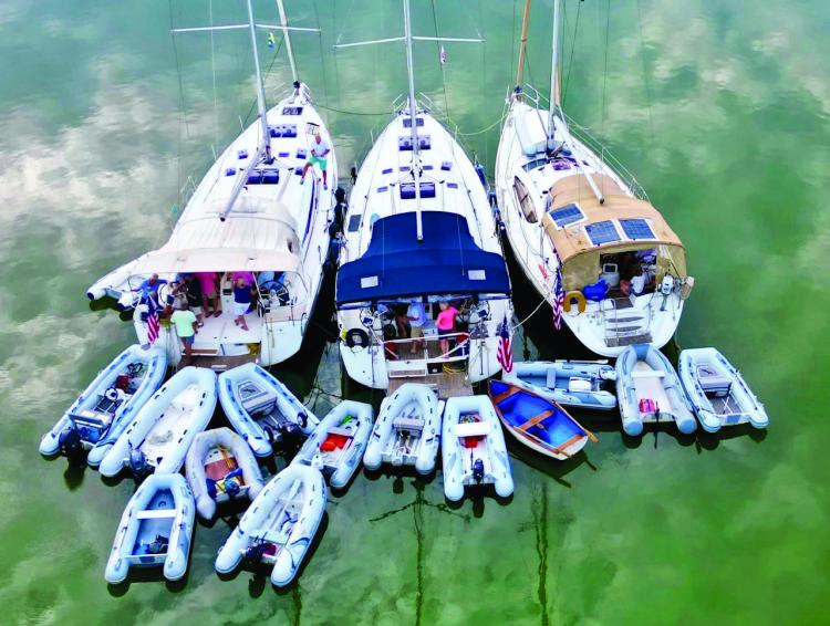 sailboat raftup
