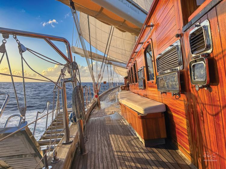 aboard the vessel