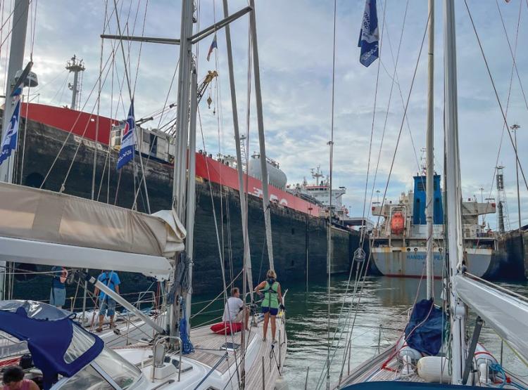 sailboat nest panama canal