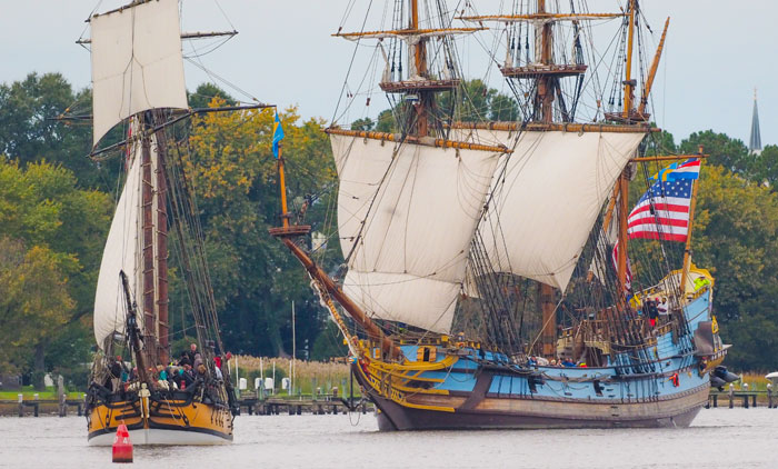 Sailing Tall Ships at Sultana Downrigging Weekend