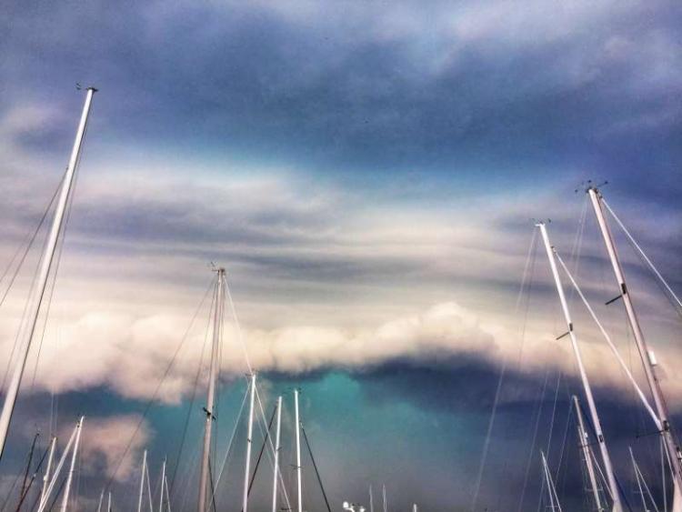 Chesapeake bay thunderstorm cloud Cindy Wallach