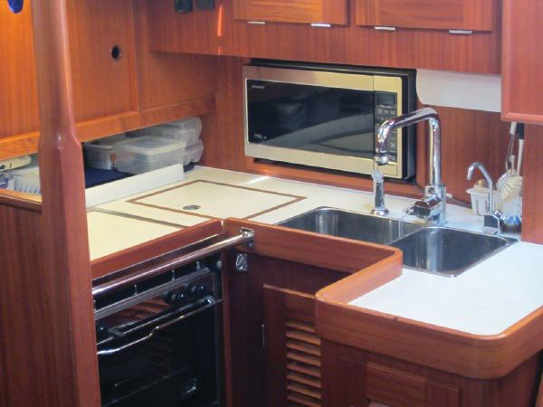 cruising boat galley