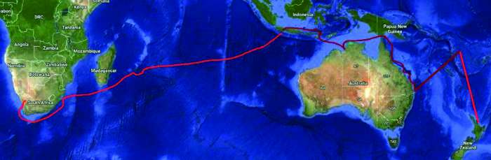 sailing passage map