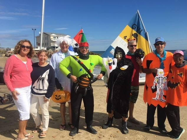 Halloween photo by Tim Etherington during the 2017 Scary Sunfish Race 