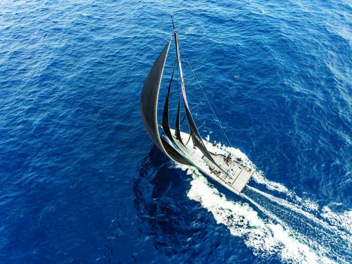 staysail from drone