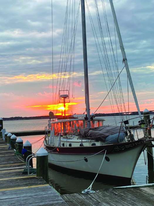 Cambridge yacht club sunrise