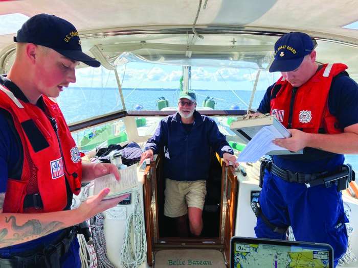 coast guard safety inspection sailing